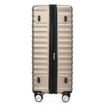 Luggage Set - Expandable, TSA Lock, Waterproof, Telescopic Handle, Gold ABS