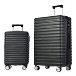 Luggage Set - Three Sizes, ABS Material, TSA Lock, Expandable, Black