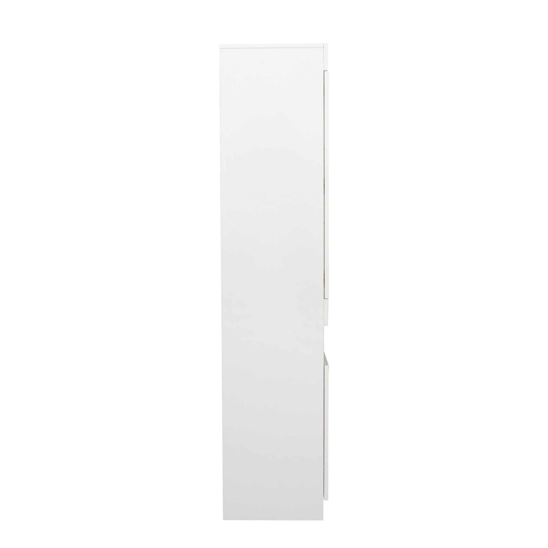 Display Cabinet, 16-Color LED, Freestanding Storage, White