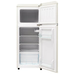 Retro Refrigerator Fridge-Freezer 92L Capacity 2-Door, LED Light