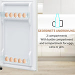 Retro Refrigerator Fridge-Freezer 92L Capacity 2-Door, LED Light
