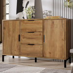 Chest of Drawers, 2 Doors & 3 Drawers, Adjustable Shelf, Dark Oak