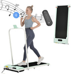 Treadmill, 2-in-1, 1-6 km/h, LED Display, Bluetooth, Foldable