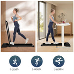 Treadmill, 2-in-1 with Remote Control, LED Display & Bluetooth Speaker, Foldable