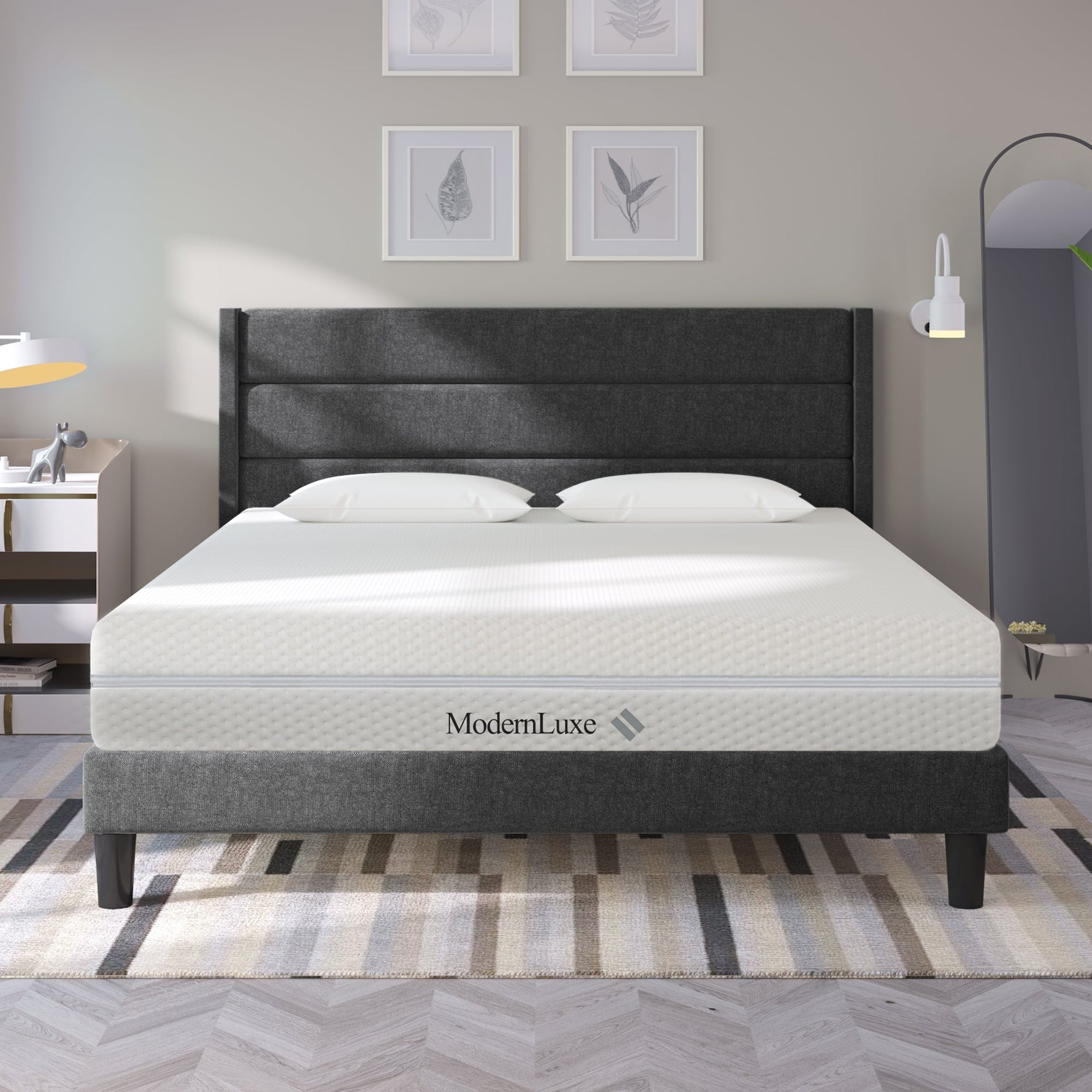 Cold Foam Mattress, 160x200 7-Zone Comfort 20cm H3/H2, Ergonomic with Washable Cover