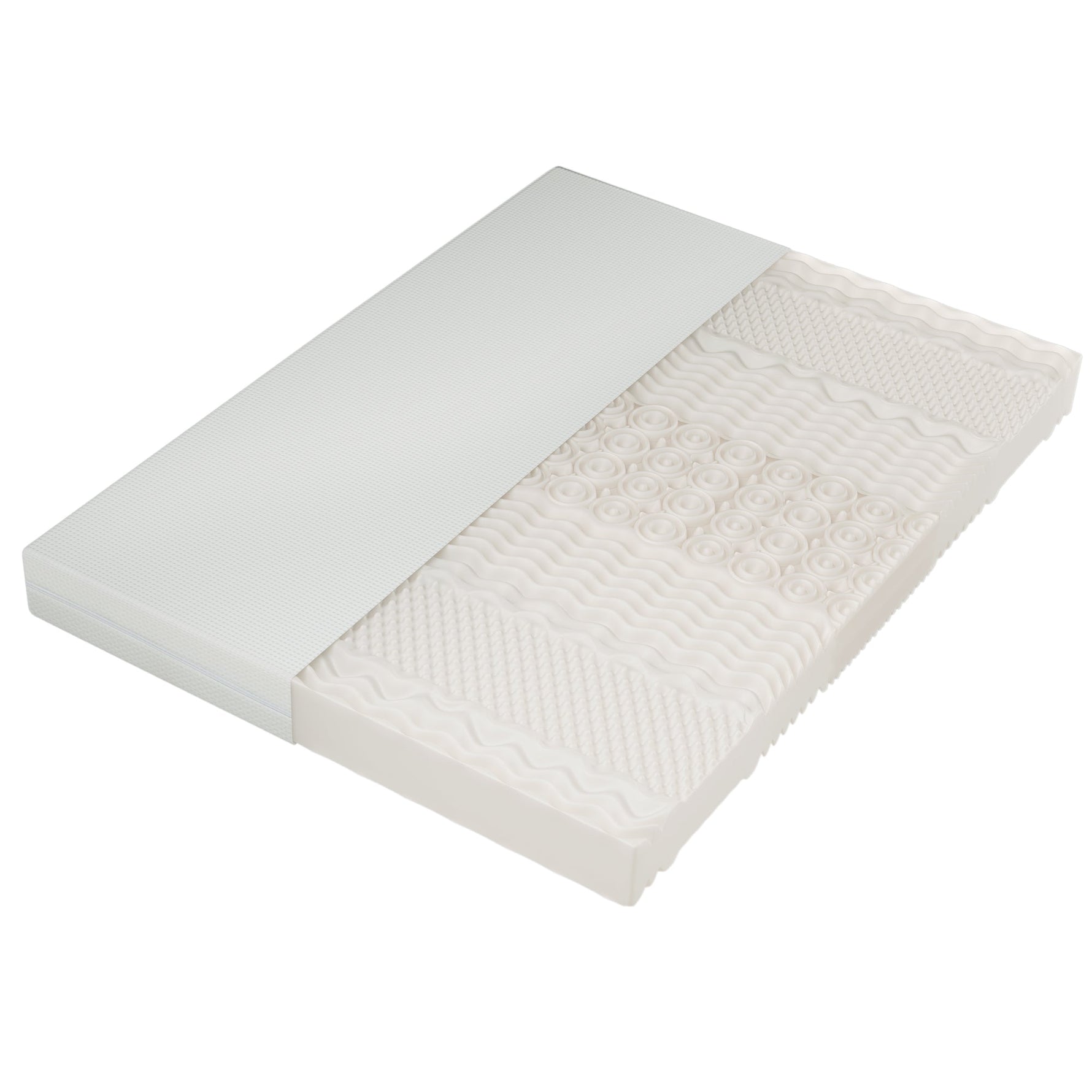 Cold Foam Mattress, 160x200 7-Zone Comfort 20cm H3/H2, Ergonomic with Washable Cover