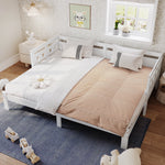 Daybed, Pull-Out 90x200cm, Solid Pine White