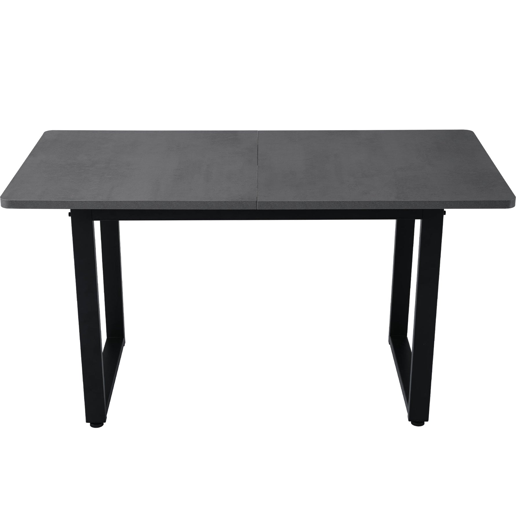 Dining Table Industrial Style Rectangular Iron - Grey