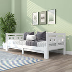 Daybed, Pull-Out 90x200cm, Solid Pine White