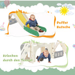 Combined Slide for Children Long Slide Storage Box Tunnel Steel