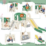 Combined Slide for Children Long Slide Storage Box Tunnel Steel