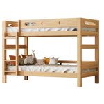 Bunk Bed 90x200cm Divisible 2 Single Beds Sturdy Pine Frame, Natural