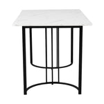 5-Piece Dining Set 140x80cm Modern Kitchen Table 4 Chairs White MDF Beige Velvet