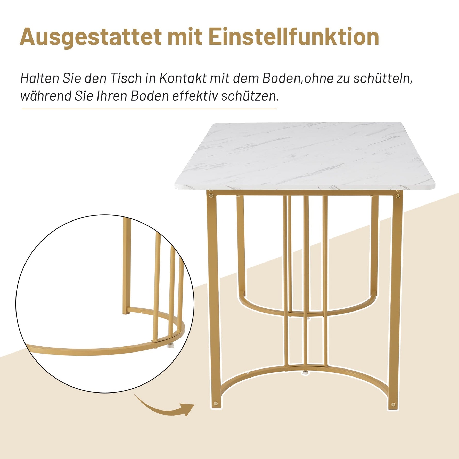 Dining Set 5-Piece 140x80cm Modern Table & 4 Chairs Dark Green Velvet White MDF Gold