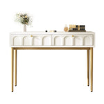 Dressing table 2 drawers 76.5cm height, chest of drawers cream-white