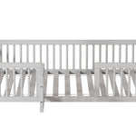 House Bed 90x200cm with Door Solid Wood - White