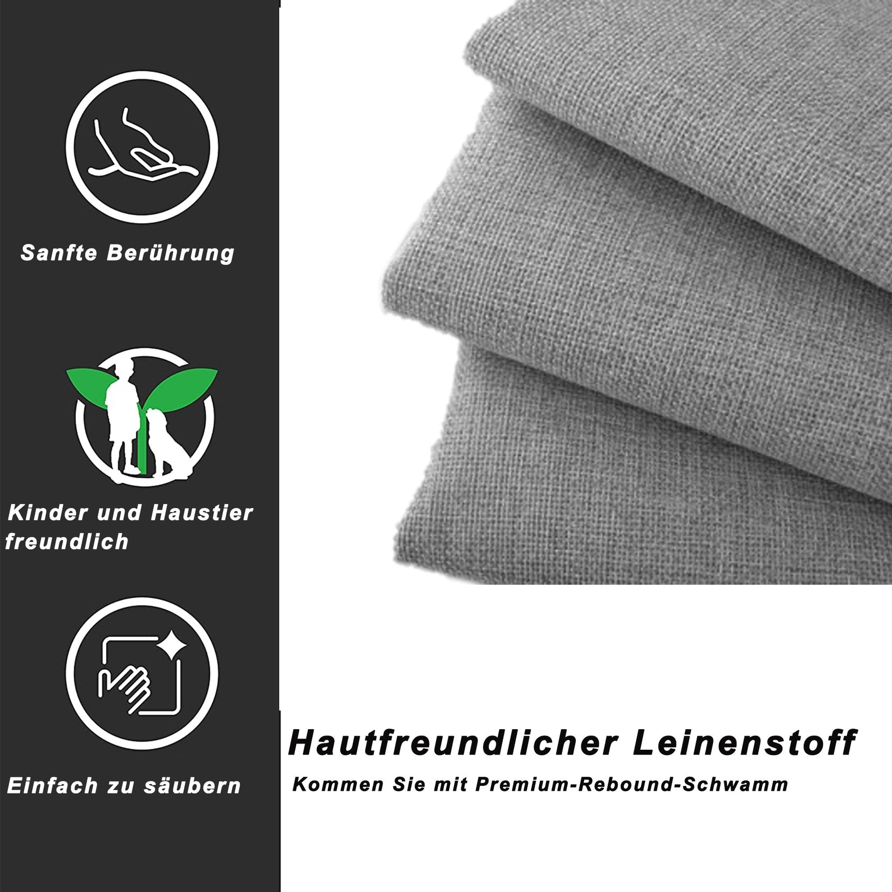 Children's Bed Upholstered, Hydraulic Storage, Linen, Grey
