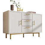 Chest of Drawers, 2 Doors, 3 Drawers, Adjustable Shelf, White