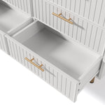 Chest of Drawers, 6-Drawer Sideboard for Bedroom, White
