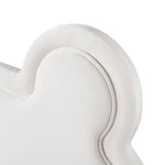 Upholstered Children's Bear Bed with Velvet Fabric and Slatted Frame, 140x200cm, White