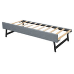 Daybed Sofa Bed 90x200cm Pull-out Rollaway USB Port - Grey
