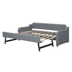 Daybed Sofa Bed 90x200cm Pull-out Rollaway USB Port - Grey