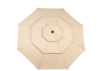 Outdoor Umbrella 14.8 Ft Double Sided Rectangular Large with Crank, Khaki