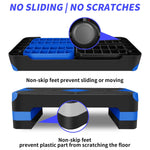 Aerobic Step, Adjustable Height, 68.5cm, Blue
