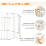 Puppy Playpen, Flexible Foldable 8 Panels, White