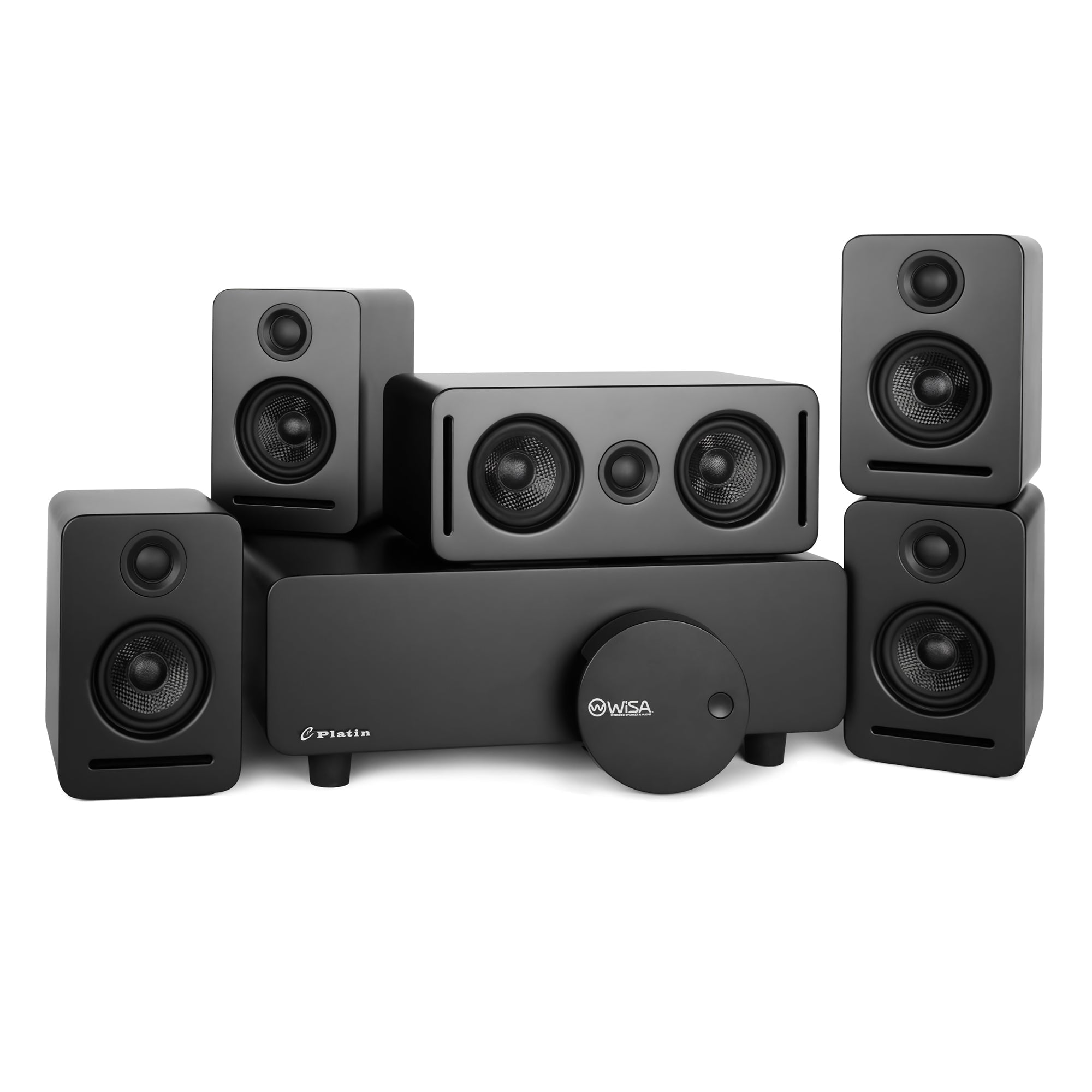 5.1 Wireless Home Cinema System Dolby Atmos Monaco Set - Black