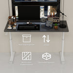 Adjustable Study Desk, Height-Adjustable Multi-Purpose Compact Home/Office Desk