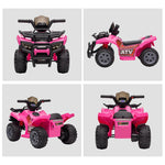 Kids Quad Electric 6V, Forward Function, Music, Pink