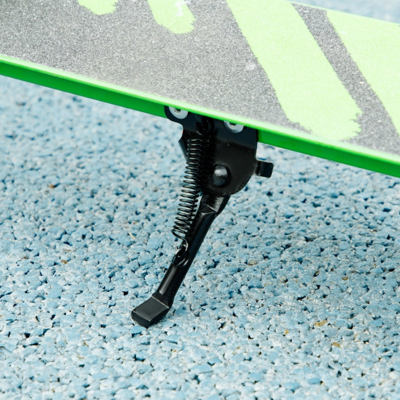 Children's Scooter with Double Brakes and Foldable Metal Frame, Green