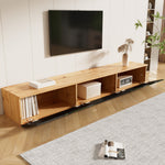 TV Cabinet 180cm Wall-Mountable 16-Color LED Lighting High-Gloss