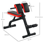 Weight Bench, Adjustable Folding Fitness, Steel Black