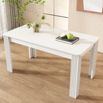 Dining Table Rectangular Modern Simple Oak - White