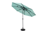 Double Sided Outdoor Umbrella, 14.8 Ft Rectangular Large with Crank, Light Green