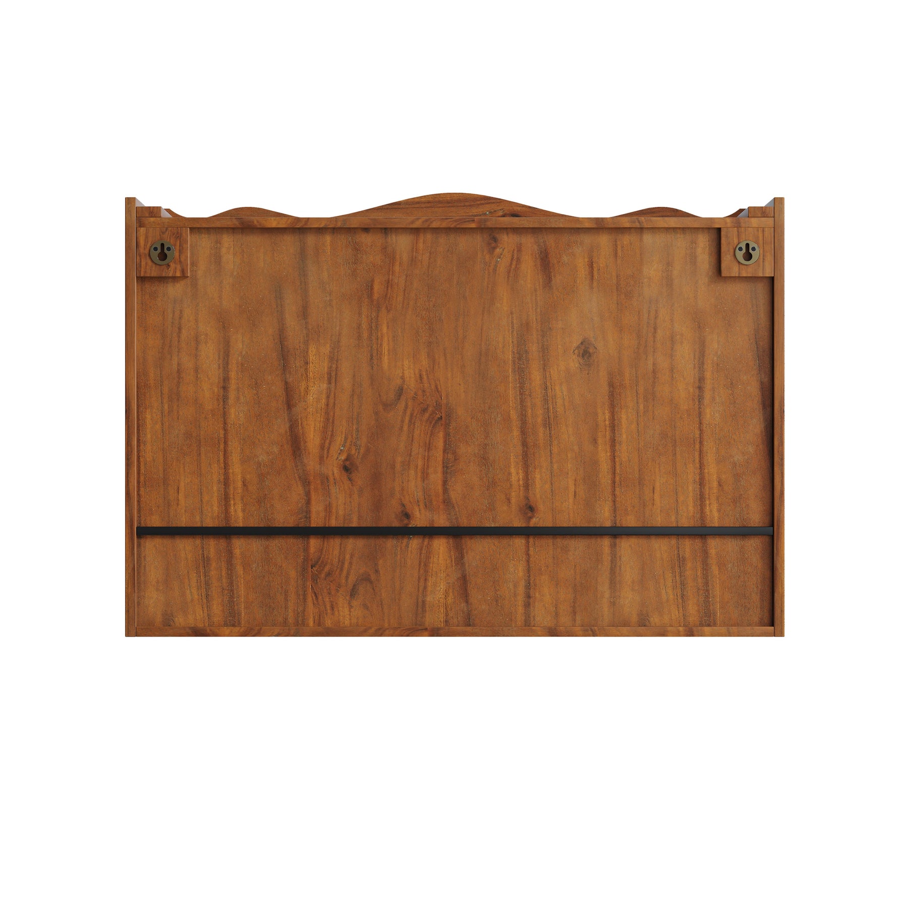 Retro Sliding Cabinet 90CM 2 Door 3-Layer Storage for Bathroom Kitchen Dining, Brown