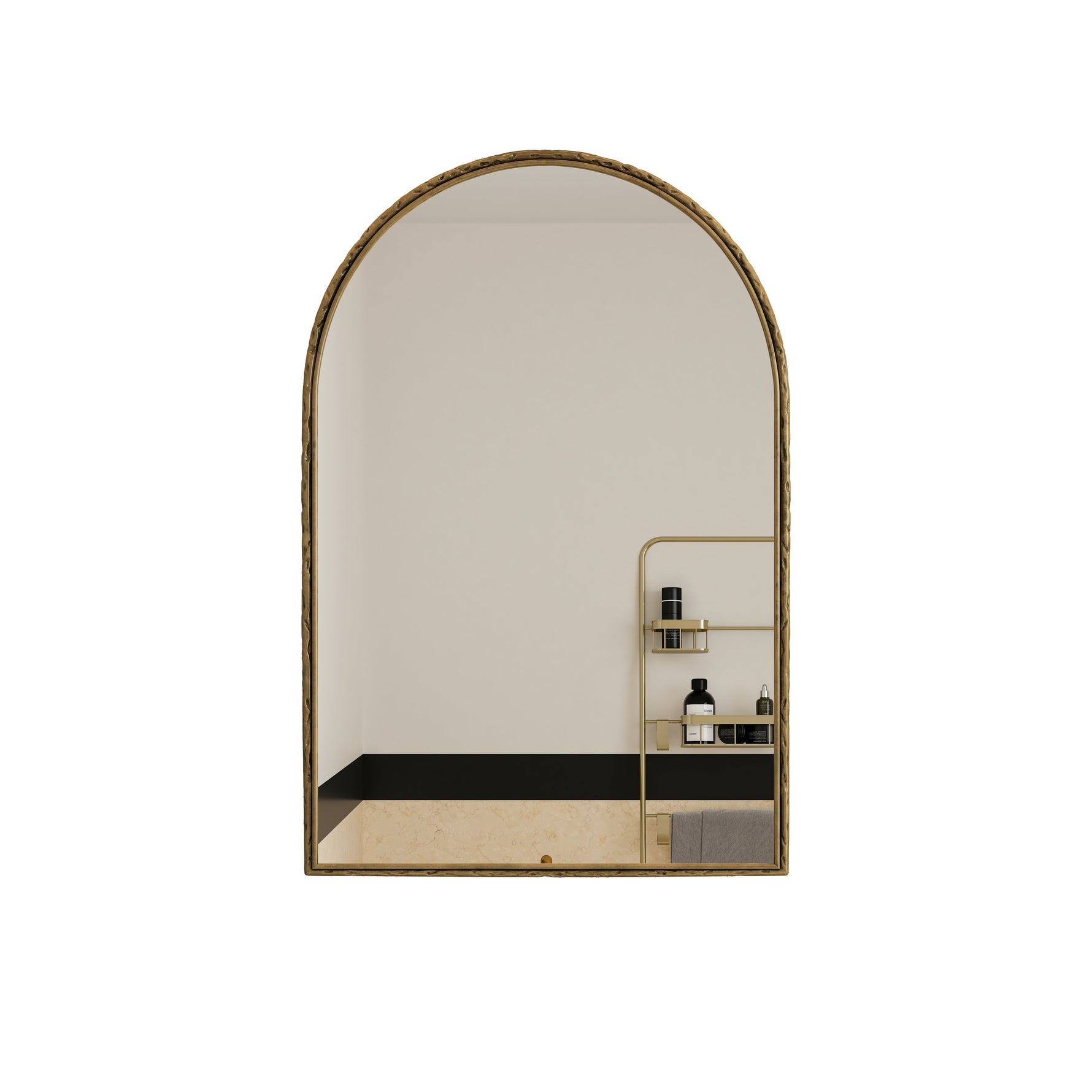Arched Mirror Wall Decor Vanity Bathroom Gold