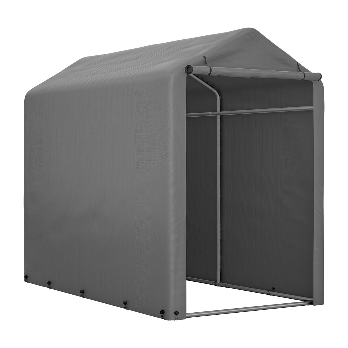 Bicycle Garage Storage Shed 187x100x160cm - Dark Grey