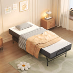 Children's Bed with Safety Rails for Ages 3-8, MDF, White