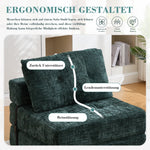 Folding Sofa Bed with Pillows, Foldable Mattress & Backrest, Portable Floor Sofa