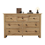 Dining Cabinet, Modern Minimalist Buffet with 7 Drawers, Original Wood