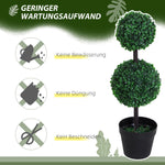 Artificial Plants, Set of 2, 67 cm, Plastic