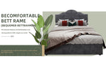 Modern Minimalist Soft Bed, High Box with Pneumatic Rod, 160*200CM, Gray