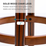 Bar Stools 360° Swivel with Backs Counter/Bar Height - Cow Top Leather & Wood
