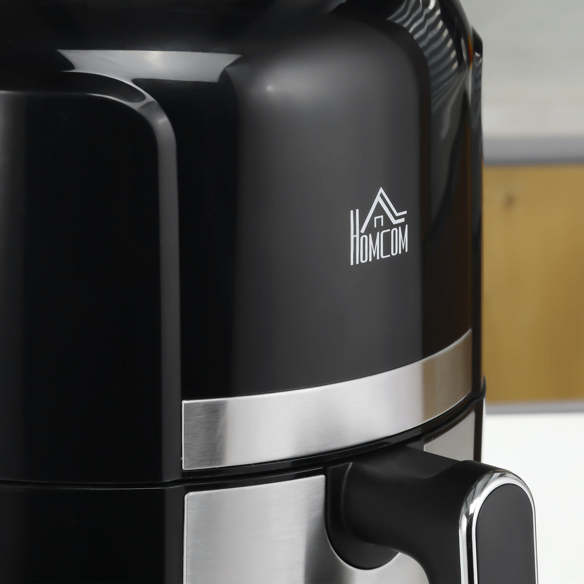 4L Air Fryer, 12 Programs, 60-Min Timer, Non-Stick Basket, Black
