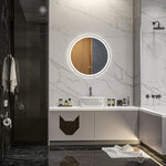 kleankin Bathroom Mirror, LED Illuminated Touch, Aluminum Frame