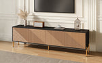 TV Cabinet Modern Low 179cm Color-Block Design