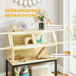 Dwarf Hamster Cage, Storage, Water Bottle, Hut, Seesaws, Wheels, Ramps, Natural Wood